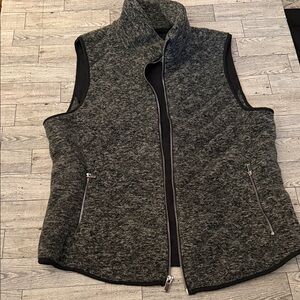 A&F Gray Zip-Up Vest